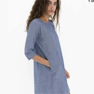American Apparel chambray denim dress